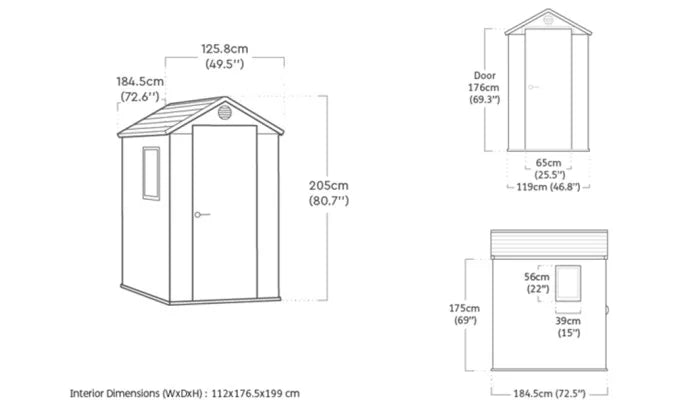 Abri de jardin DARWIN - 2m²
