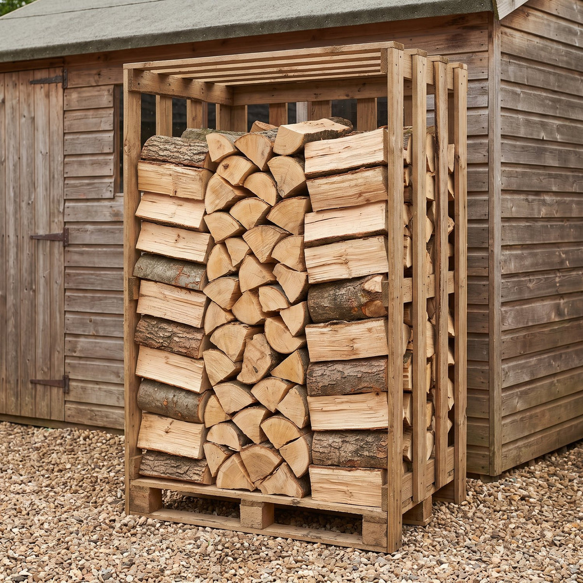 Palette de bois de chauffage en bûches de 40 cm