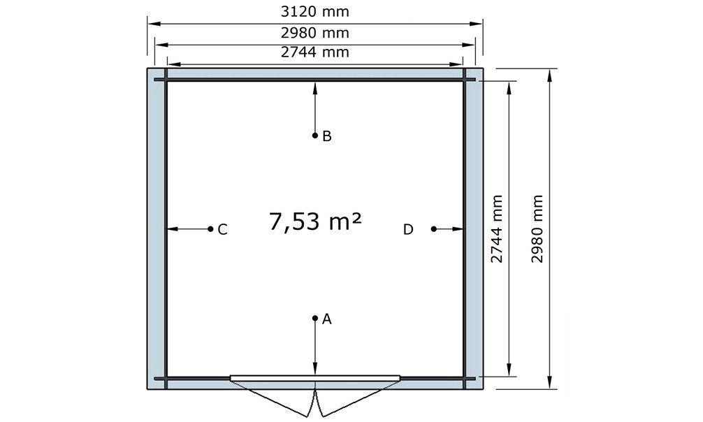 Abri de Jardin  MARMANDE - 3,98m² - 7,53m²