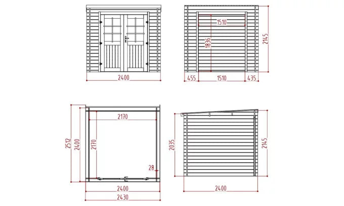 Abri de Jardin Guidel 4.71m²