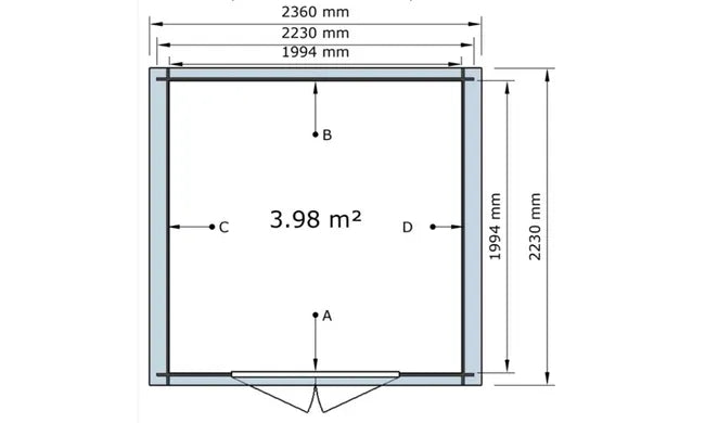Abri de Jardin  MARMANDE - 3,98m² - 7,53m²