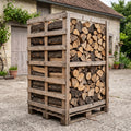 Palette de bois de chauffage en bûches de 50 cm