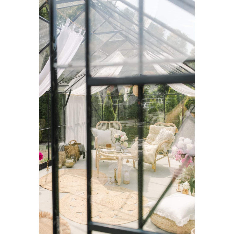Serre de Jardin 14,52m² en Aluminium Anthracite et Verre Trempé 4mm - Prima