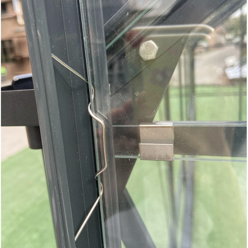 Serre de Jardin 14,52m² en Aluminium Anthracite et Verre Trempé 4mm - Prima