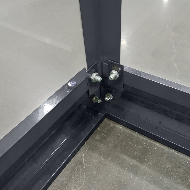 Serre de Jardin 4,57m² en Aluminium Anthracite et Verre Trempé 4mm - RINCA
